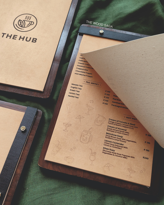 Wooden Menu Holder