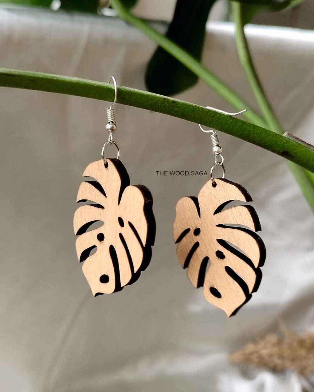 Wooden Hanging Earrings