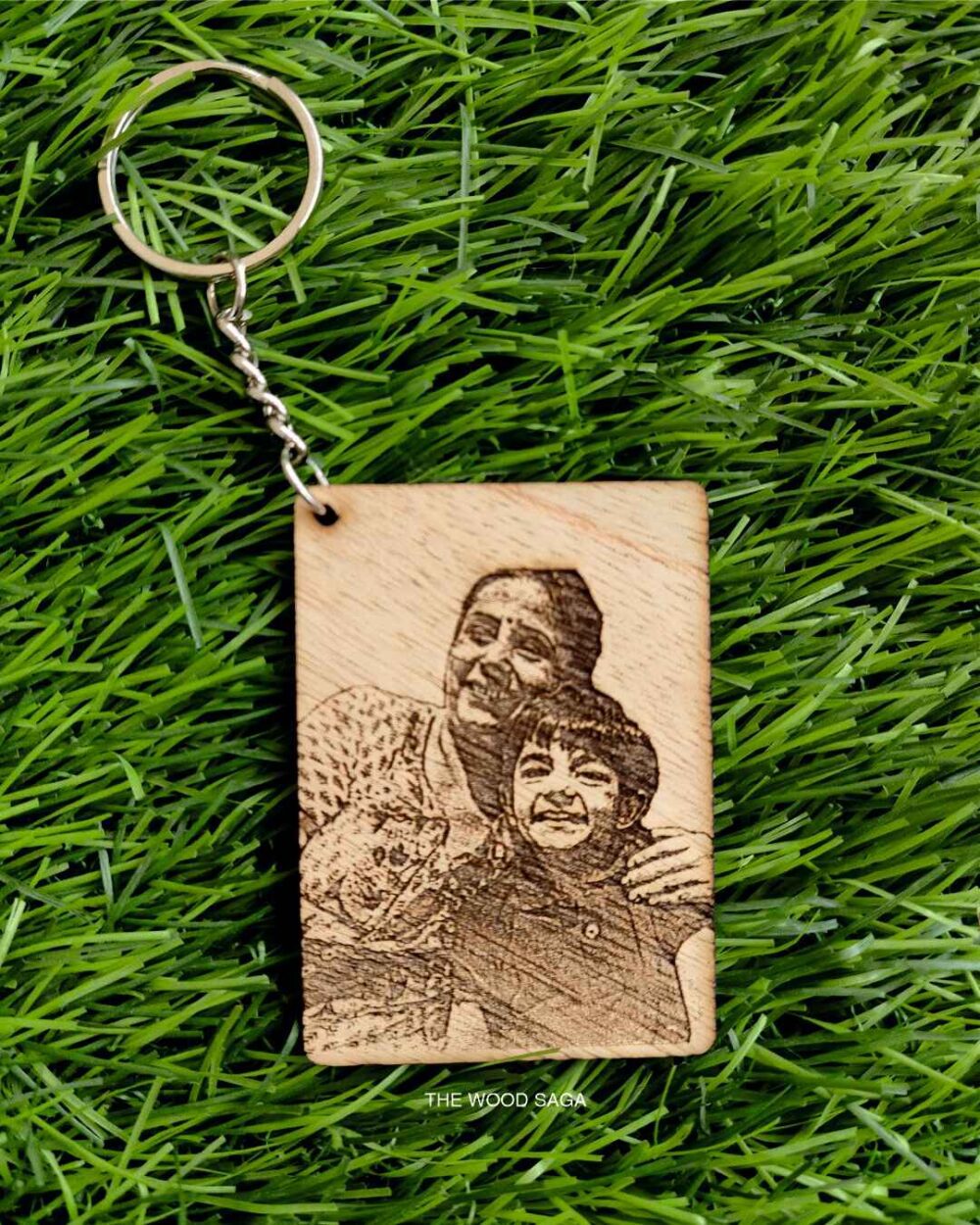 Personalized Photo Engraved Keychain