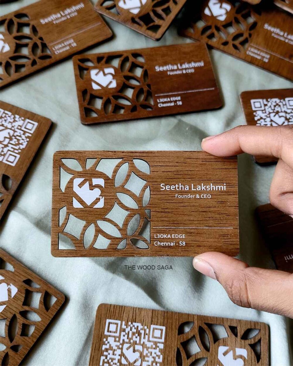 Customized Wooden Business Card ( 20 pieces)