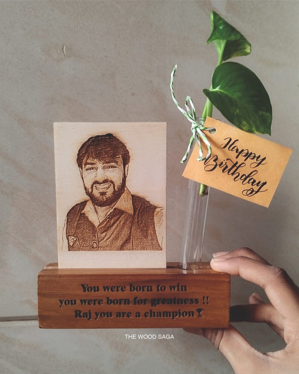 Personalized Photo Frame with Planter
